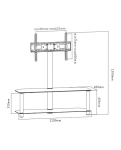 Стійка для підлоги з тумбою iTechmount KT1109B