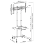 Кронштейн-стійка під ТВ iTechmount T 1030 Т Кронштейн-стійка під ТВ iTechmount T 1030 Т