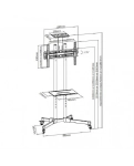 Кронштейн-стійка під ТБ iTechmount T1028B