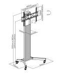 Кронштейн-стійка під ТБ iTechmount T1026