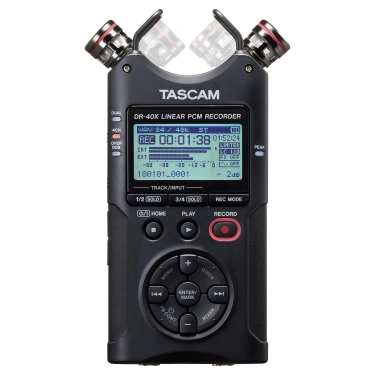Цифровий 4-х канальний диктофон та аудіоінтерфейс USB Tascam DR-40X