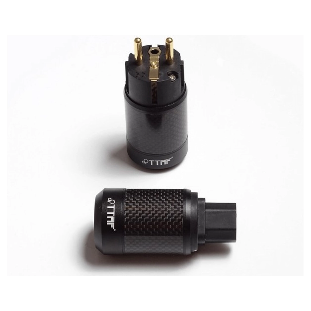 Мережевий комплект TTAF Carbon Schuko/IEC Gold