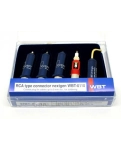 Set of RCA connectors WBT-0110 Ag KIT 4 pcs