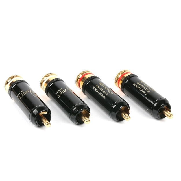 Комплект RCA роз'ємів WBT-0102 Cu KIT (4 шт)