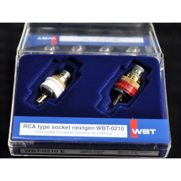 Комплект RCA роз'ємів WBT-0210 Cu Ms KIT