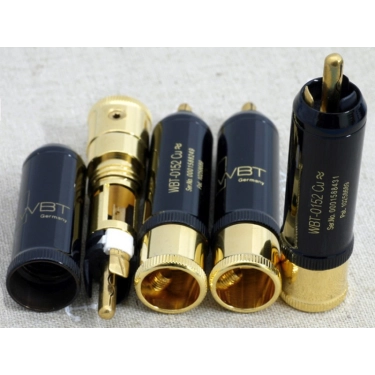 Комплект RCA роз'ємів WBT-0152 Cu KIT (4 шт)