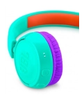 Дитячі накладні бездротові навушники JBL Headphones Kids JR300BT Tropic Teal