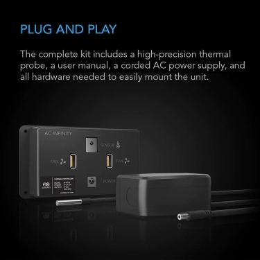 Контролер системи охолодження AC Infinity Controller 2 Black