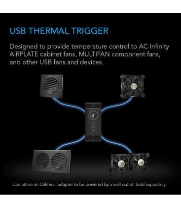 Попередній термічний тригер AC Infinity Controller 1 Black