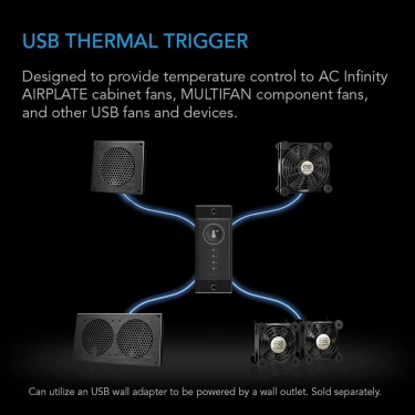 Попередній термічний тригер AC Infinity Controller 1 Black
