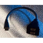 Перехідники та аксесуари Silent Wire HDMI Stecker auf 2x Kupplung Перехідники та аксесуари Silent Wire HDMI Stecker auf 2x Kupplung