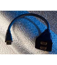 Переходник Silent Wire HDMI plug to 2x coupling