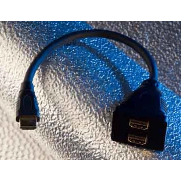 Перехідники та аксесуари Silent Wire HDMI Stecker auf 2x Kupplung