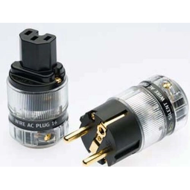 Високоякісні силові роз'єми Silent Wire Serie 38 Gold Schukostecker (тато+мама)