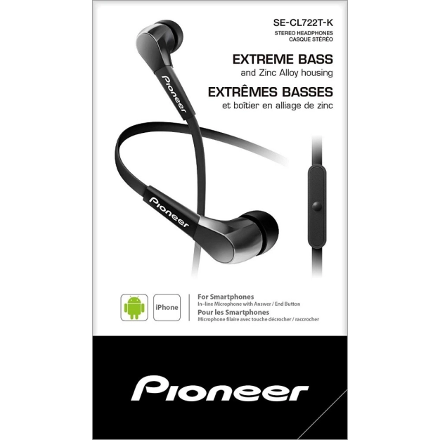 Стереонавушники-вкладиші Pioneer SE-CL722T-K Black