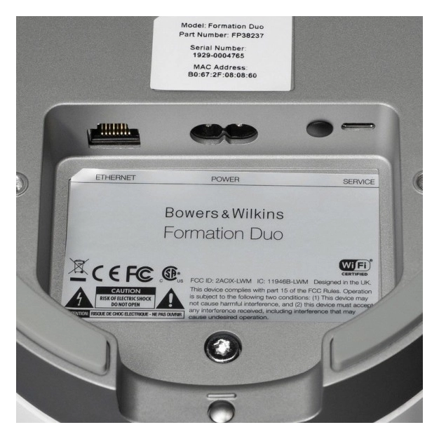 Бездротова стерео акустика Bowers & Wilkins Formation Duo White