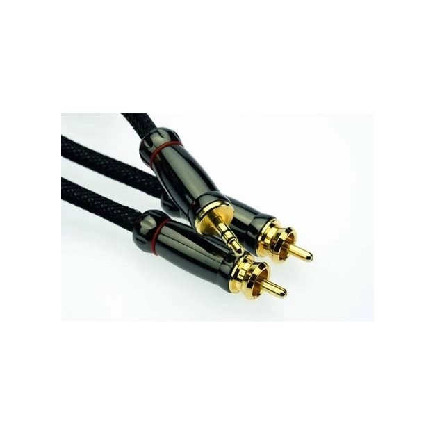 Міжблочний перехідний кабель Silent Wire 3,5 мм Stereo Jack - RCA 1 м Міжблочний перехідний кабель Silent Wire 3,5 мм Stereo Jack - RCA 1 м