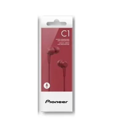 Навушники-вкладиші Pioneer SE-C1T-R Bordeaux Red