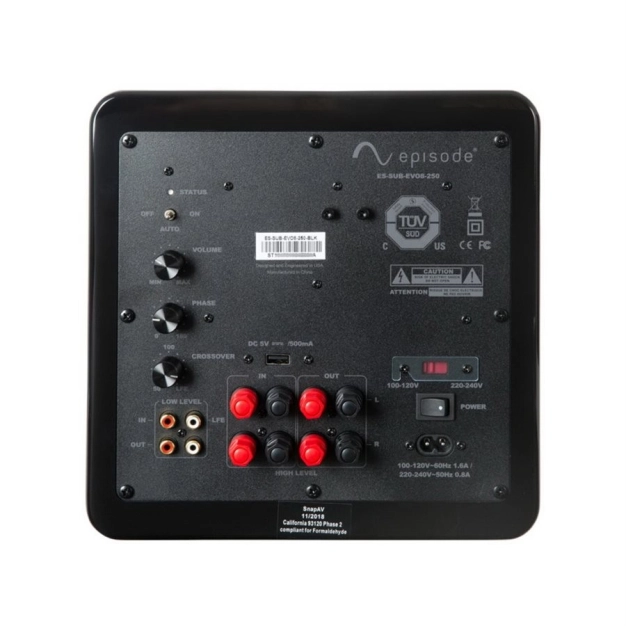 Сабвуфер Episode ES-SUB-EVO8-250 Gloss Black Сабвуфер Episode ES-SUB-EVO8-250 Gloss Black
