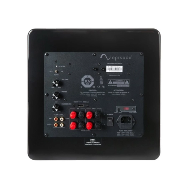 Сабвуфер Episode ES-SUB-EVO10-450 Gloss Black Сабвуфер Episode ES-SUB-EVO10-450 Gloss Black