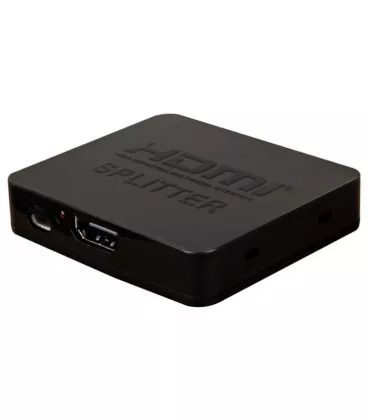 HDMI сплітер AirBase HD-SP2P HDMI Splitter 1x2 plastic Black