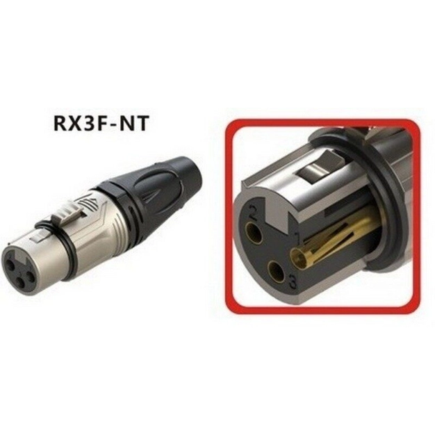 Роз'єм ROXTONE RX3F-NT XLR 3-pin female Роз'єм ROXTONE RX3F-NT XLR 3-pin female