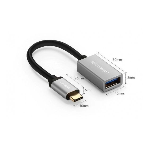 Межкомпонентный кабель Ugreen US203 USB Type C to USB OTG Cable USB 3.0