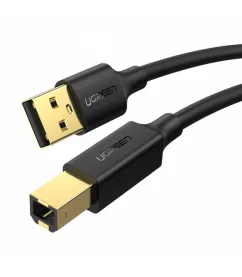 Міжблочний кабель UGREEN US135 USB-A 2.0 - USB-B 2.0 Cable, 3 m Black 10351