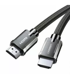Міжблочний кабель UGREEN HD135 HDMI to HDMI, 1 m, v2.1 8K-60Hz/4K-120Hz Braided Gray 70319