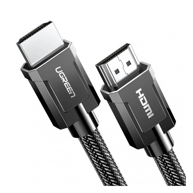 Міжблочний кабель UGREEN HD135 HDMI to HDMI, 1 m, v2.1 8K-60Hz/4K-120Hz Braided Gray 70319