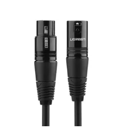 Міжблочний кабель UGREEN AV130 XLR Male to Female Microphone Cable 5 m Black 20712