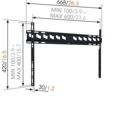 Настінний кронштейн для LED MA4000, Black