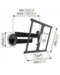 Настінний кронштейн для LED NEXT 7345, Black