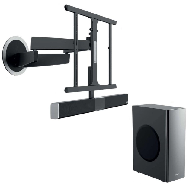 Motorized wall bracket for LED NEXT 8375, Black