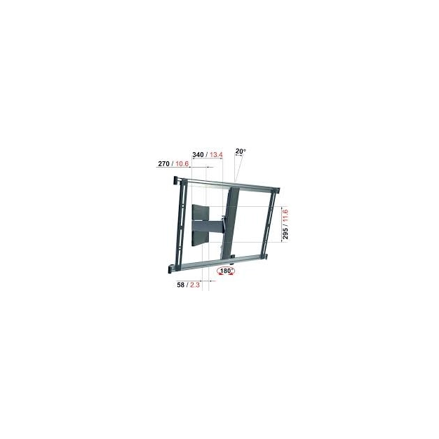 Настінний кронштейн для LED THIN 525, Black Настінний кронштейн для LED THIN 525, Black
