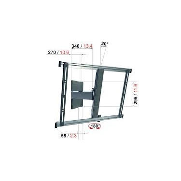 Настінний кронштейн для LED THIN 525, Black