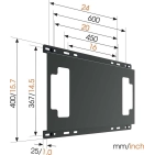 Адаптер-плита Vogel's THIN 595 Black Адаптер-плита Vogel's THIN 595 Black
