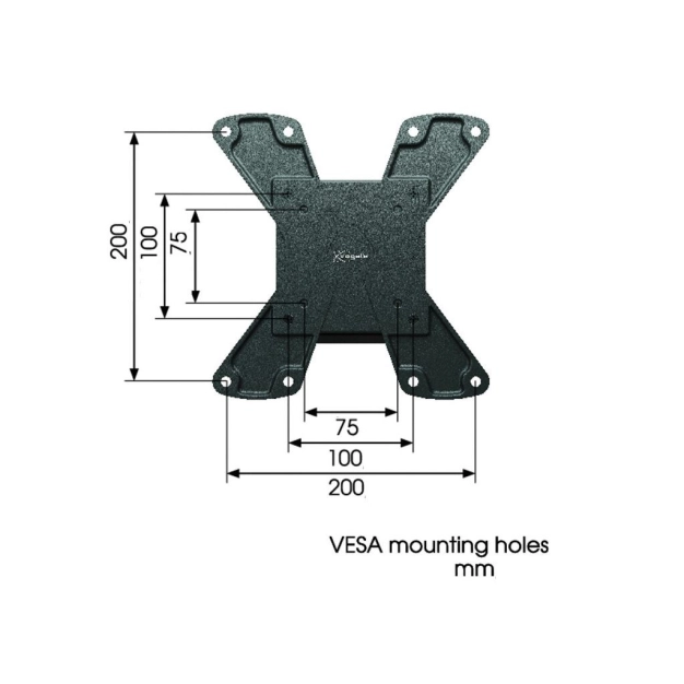 Настінний кронштейн Vogel's для PLASMA/LCD/LED TV WALL1115B Black