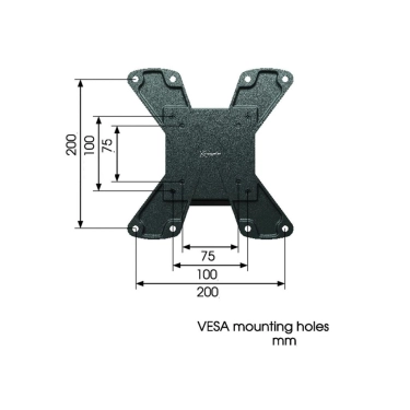 Настінний кронштейн Vogel's для PLASMA/LCD/LED TV WALL1115B Black