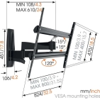 Настінний кронштейн Vogel's для PLASMA/LCD/LED TV WALL3450 Настінний кронштейн Vogel's для PLASMA/LCD/LED TV WALL3450