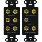 Монтажна вставка подвійна Legrand Home Theater 5.1 Black Монтажна вставка подвійна Legrand Home Theater 5.1 Black