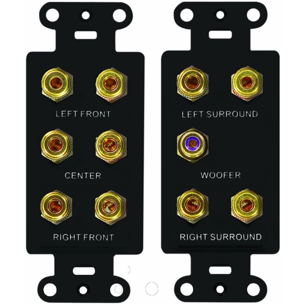 Mounting insert double Legrand Home Theater 5.1 Black