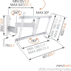 Настінний кронштейн Vogel's для PLASMA/LCD/LED TV W53081 Настінний кронштейн Vogel's для PLASMA/LCD/LED TV W53081