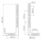 Настінний кронштейн Vogel's для SOUND BAR SOUND 1250 Настінний кронштейн Vogel's для SOUND BAR SOUND 1250