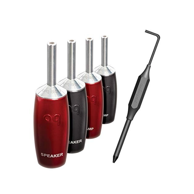 Набір конекторів AUDIOQUEST spc 507 Series Banana Gold set of 4