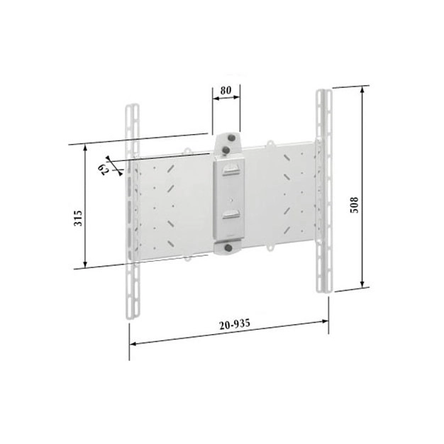 Настінний кронштейн Vogel's Prof для PLASMA/LCD/LED TV EFW2001 Silver