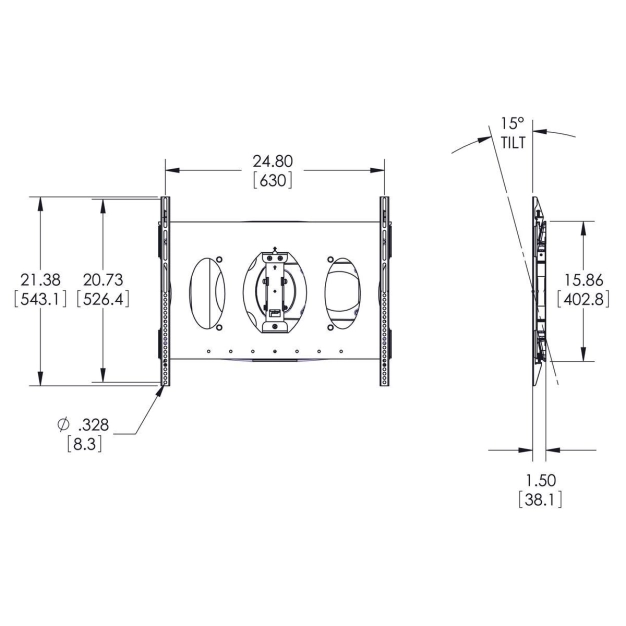 Настінний кронштейн Vogel's Prof для PLASMA/LCD/LED TV PFW 6850 Black