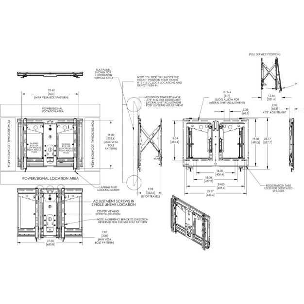Настінний кронштейн Vogel's Prof для PLASMA/LCD/LED TV PFW6880 Black