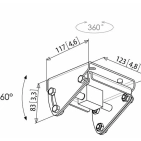 Стельовий монтажний елемент Vogel's Prof PUC1080