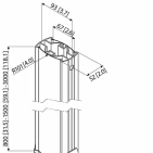 Додаткова труба Vogel's Prof PUC2530 Додаткова труба Vogel's Prof PUC2530